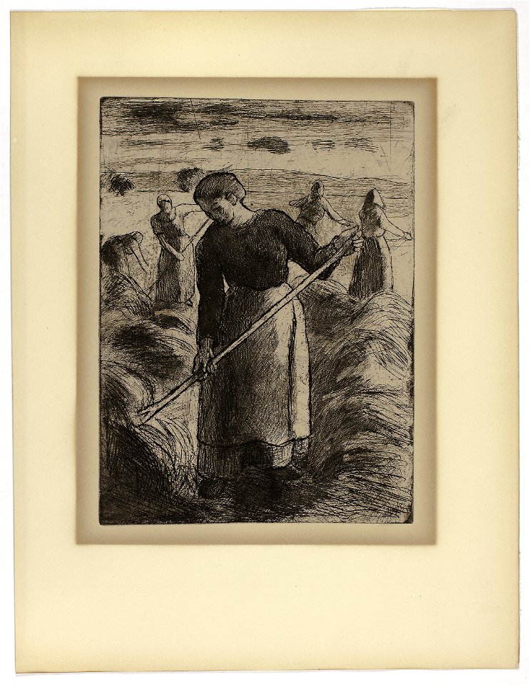 Pissarro - Woman Haymaker at Éragny, 2012.563