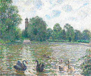 Pièce d'eau à Kew, Londres by Camille Pissarro