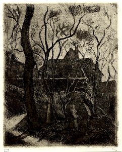 Pissarro - Sente des Pouilleux, à Pontoise, WA1952.6.537