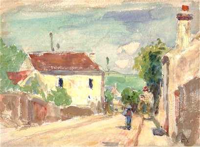 Pissarro Rue de l Hermitage Pontoise DMA