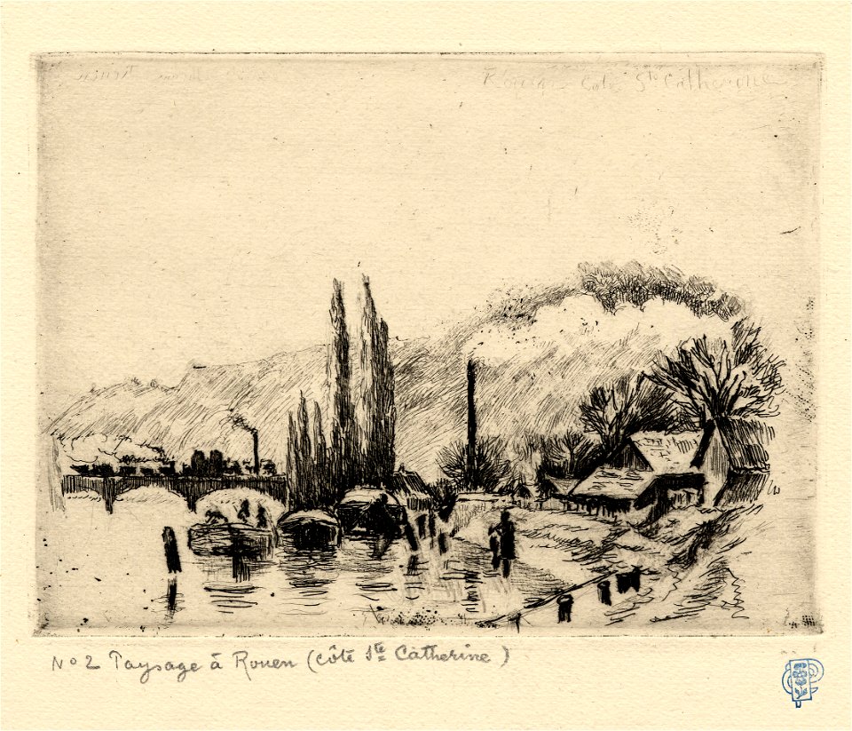 Pissarro - Paysage à Rouen (Côte Sainte-Catherine), 1907,1115.10