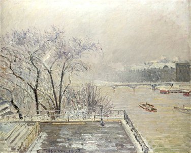 Pissarro - The Louvre Under Snow 1902
