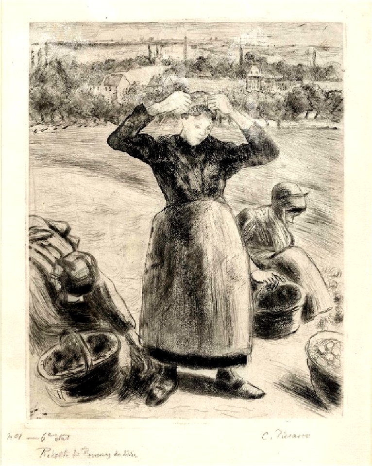 Pissarro - Récolte de Pommes de terre, WA1952.6.570
