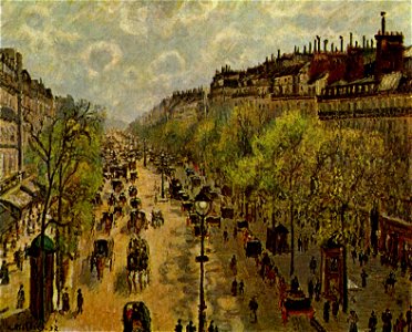 Camille Pissarro - Boulevard Montmartre, printemps - Israel-Museum