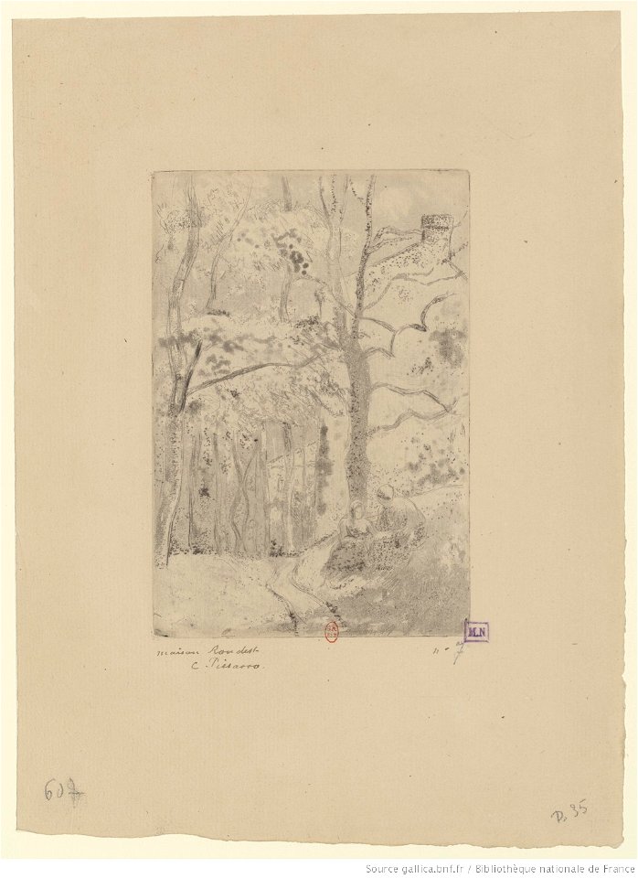 Pissarro - Maison Rondest, à L'Hermitage, btv1b69551323