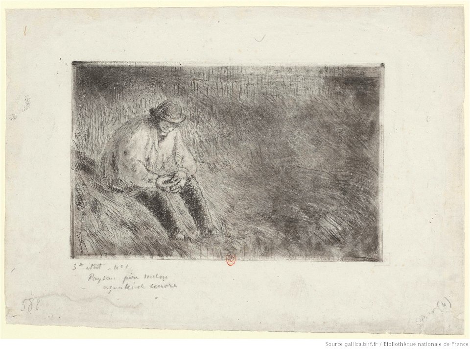 Pissarro - Paysan, le père Melon, 3e état, btv1b69551197