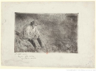 Pissarro - Paysan, le père Melon, 3e état, btv1b69551197