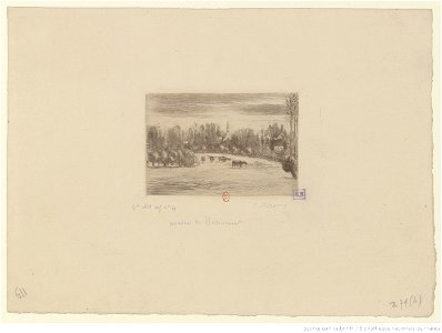 Pissarro - Prairies de Bazincourt, 4e état, btv1b6955205j