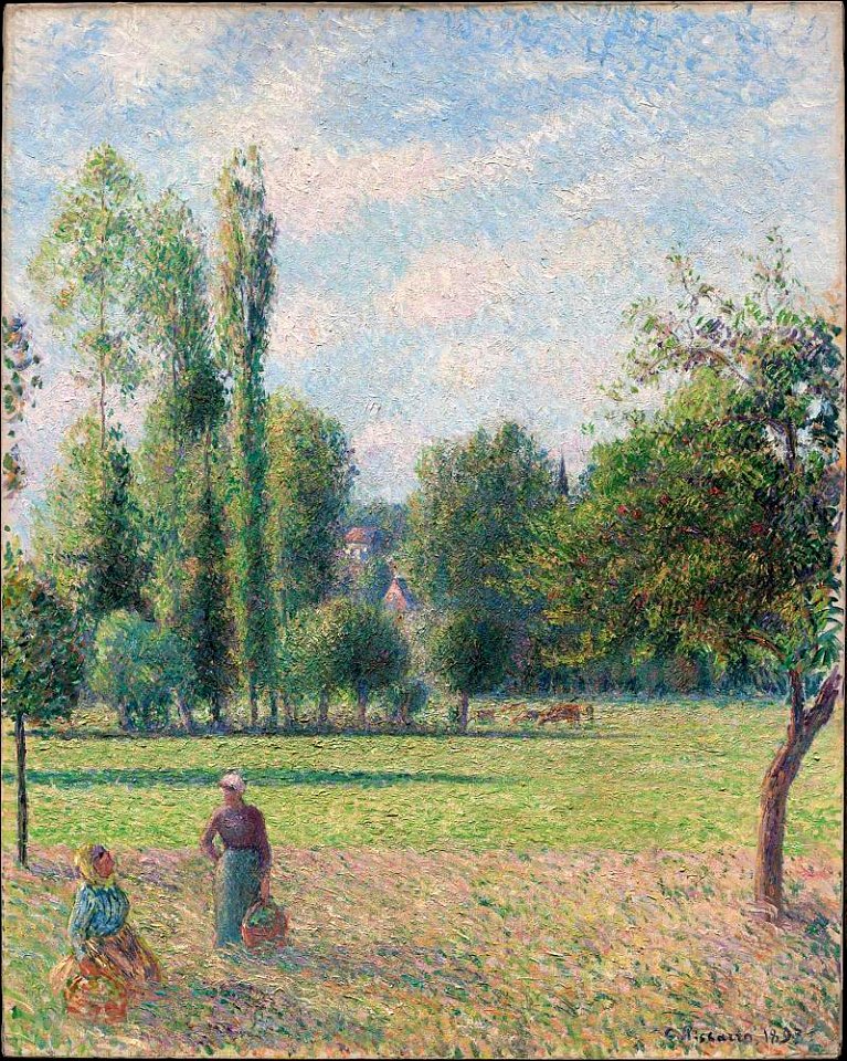Pissarro - Two Peasant Women in a Meadow (Le Pré), 1893
