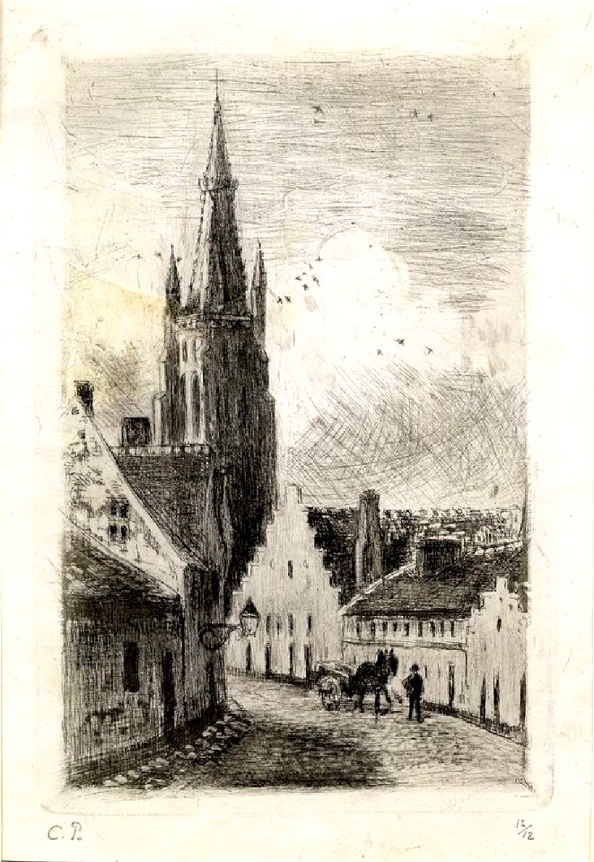Pissarro - Notre Dame de Bruges, WA2003.529