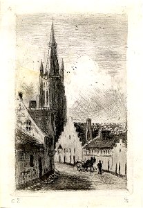 Pissarro - Notre Dame de Bruges, WA2003.529