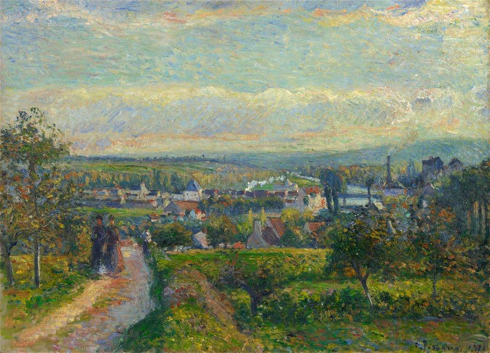 Vue de Saint-Ouen-l'Aumône by Camille Pissarro 1876