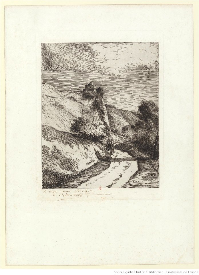 Pissarro - La Roche-Guyon, 1er état, btv1b6955089j