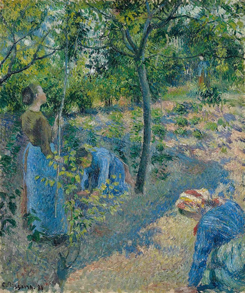 Camille Pissarro - La cueillette des pommes (1881)