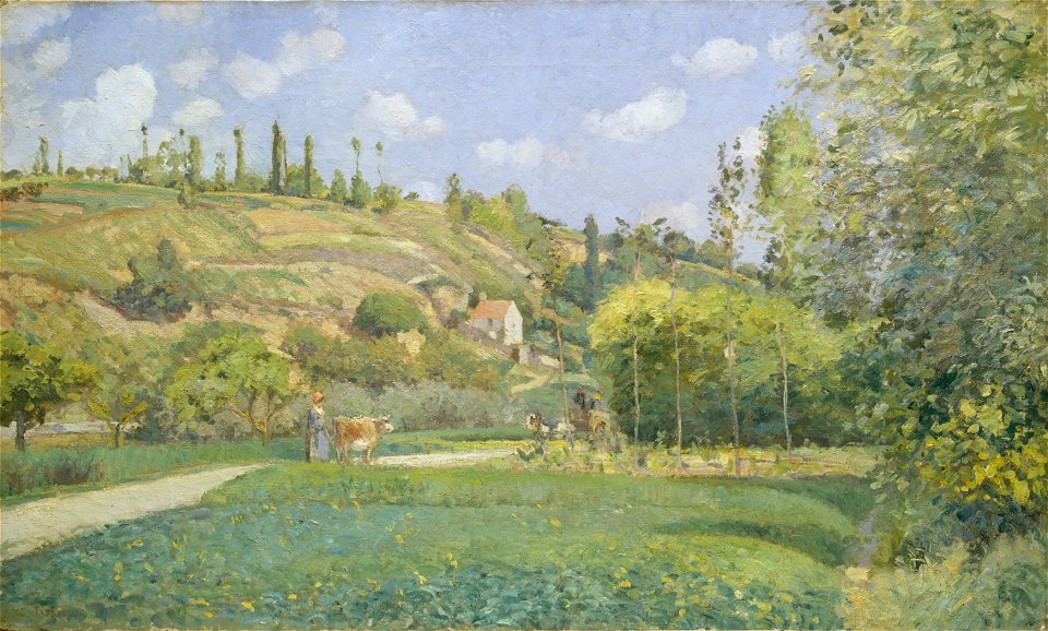 Camille Pissarro A Cowherd at Valhermeil, Auvers-sur-Oise The Metropolitan Museum of Art