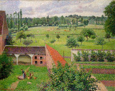 Camille Pissarro - View from my Window, Éragny-sur-Epte (1888)