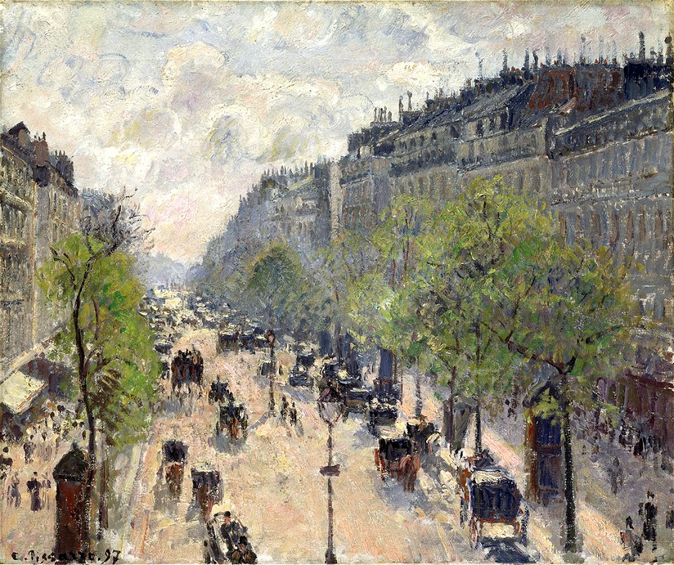 Camille Pissarro - Boulevard Montmartre, printemps - Museum Langmatt