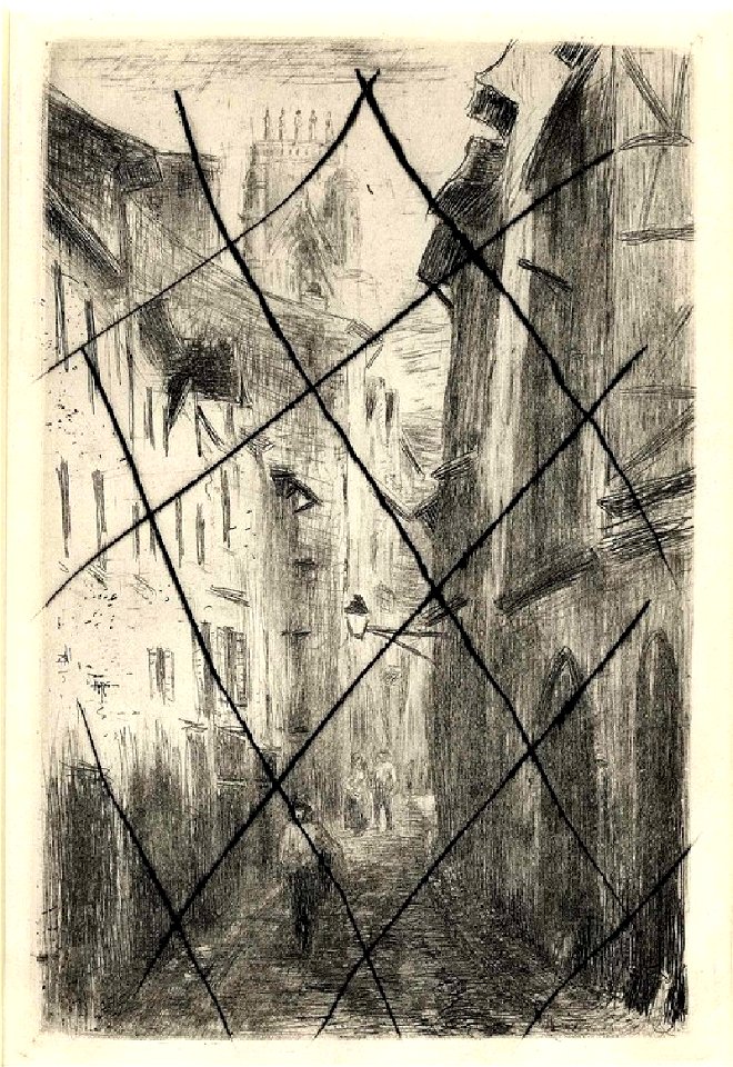 Pissarro - Une rue à Rouen (Rue des Arpents), WA1955.54.44