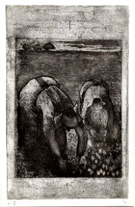 Pissarro - Paysannes dans un champ de haricots, WA1952.6.626
