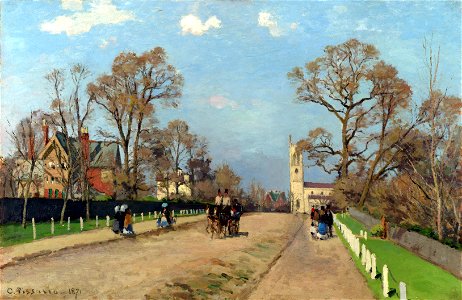 Camille Pissarro - The Avenue, Sydenham (1871)