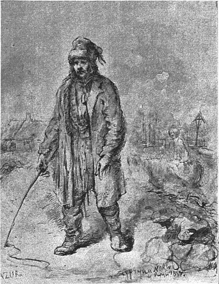 PL Dzieła Cyprjana Norwida (Pini) page 280 - praca Norwida - 'Mazur'