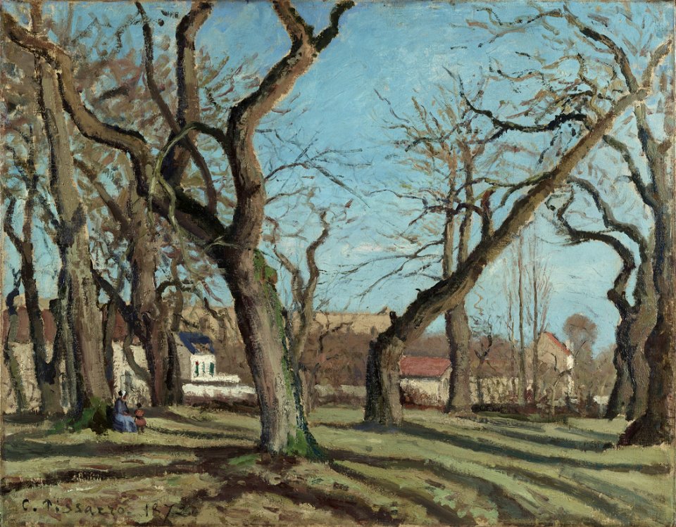 Camille Pissarro - Bois de châtaigniers à Louveciennes (1872)