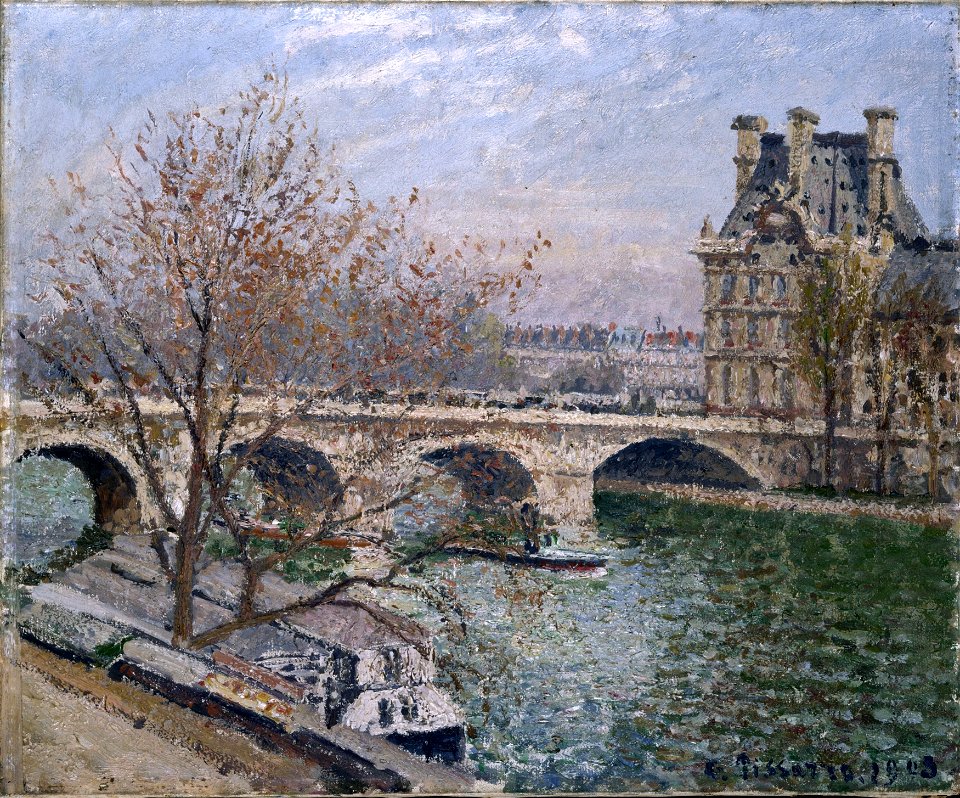 The Pont Royal and the Pavillon de Flore by Camille Pissarro, 1903