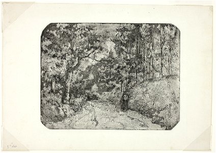 Pissarro - Wooded Lane at Pontoise, 1960.724