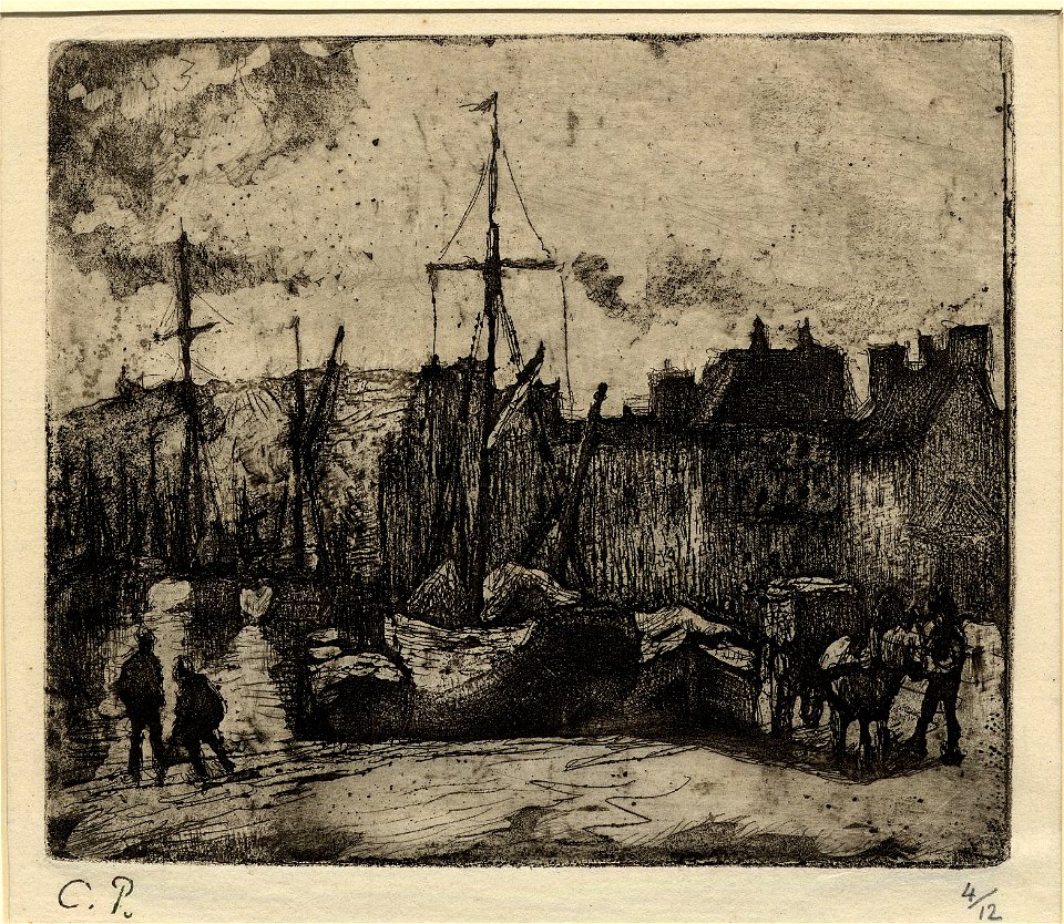 Pissarro - Port de Rouen, 1924,0512.22