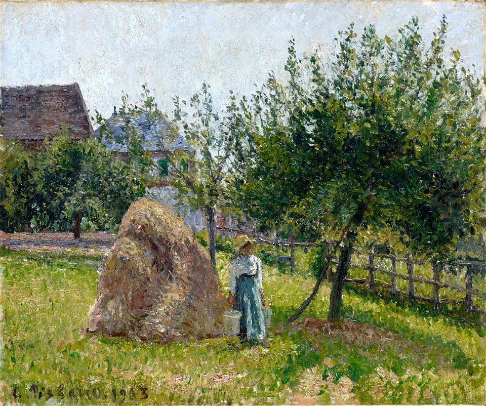 Pissarro - Pommiers à Eragny, matinée de soleil, 1903