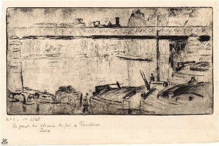 Pissarro - The Railway Bridge at Pontoise, 57.745