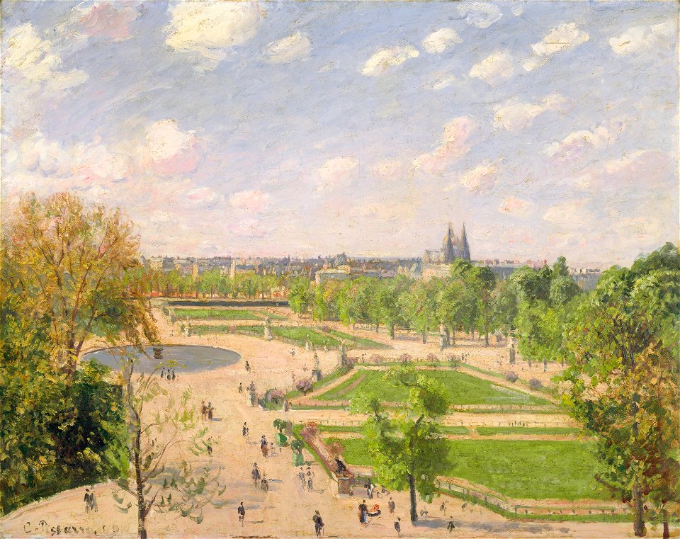 Camille Pissarro, The Garden of the Tuileries on a Spring Morning, 1899