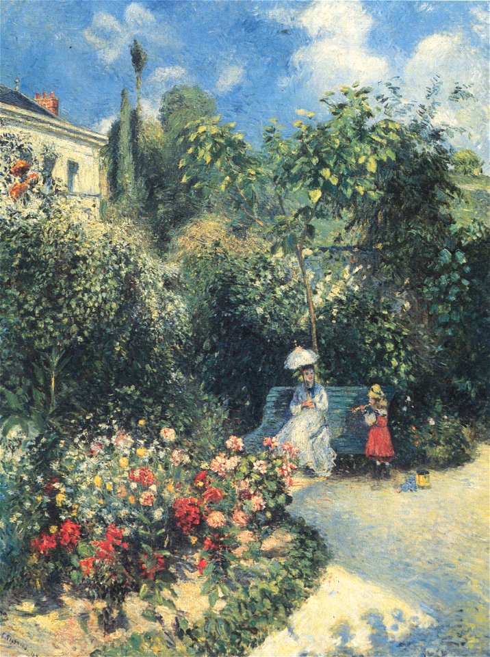 Camille Pissarro - La Jardin à Pontoise - 1877 - Free Stock ...