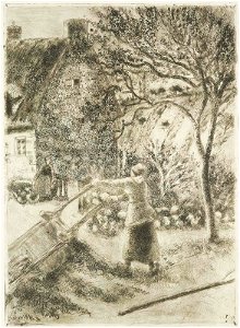 Pissarro - Woman Emptying a Wheelbarrow, 1975.360
