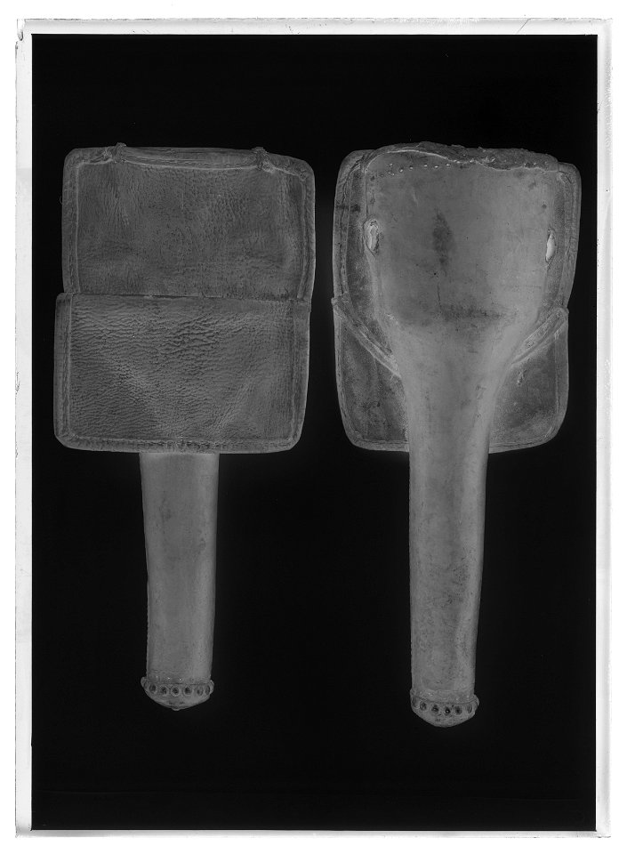 Pistolhölster, svart läder - Livrustkammaren - 26582-negative
