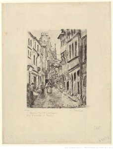 Pissarro - Rue Damiette, à Rouen, 2nd état, btv1b6955152v