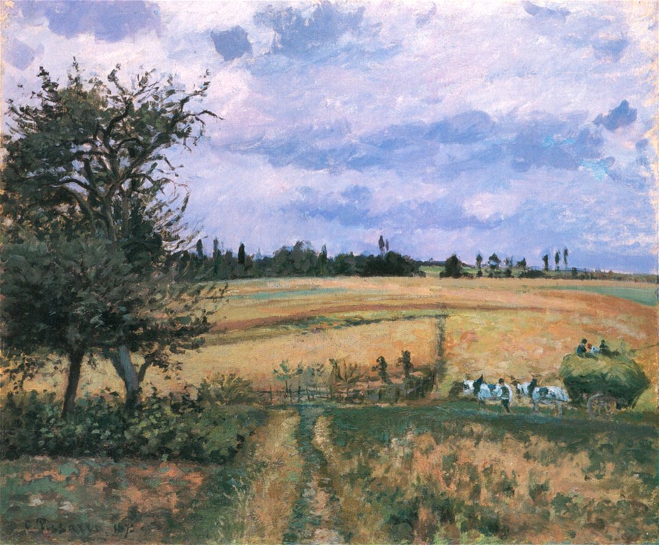 Camille Pissarro - Paysage à Pontoise - 1872