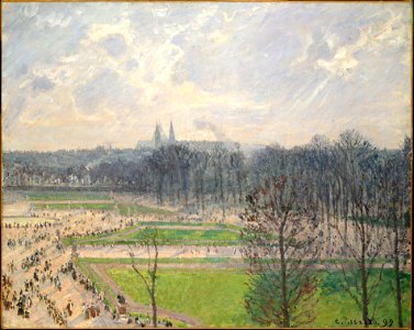 Camille Pissarro, The Garden of the Tuileries on a Winter Afternoon, 1899 N2
