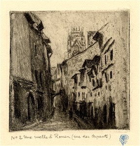 Pissarro - Une ruelle à Rouen (Rue des Arpents), 1907,1115.6