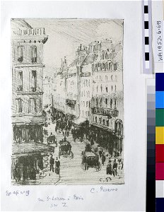 Pissarro - Rue Saint-Lazare, Paris, WA1952.6.693