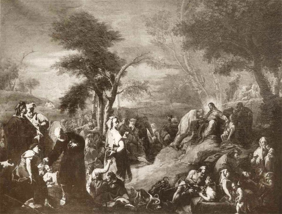 Pittoni Giovanni Battista, Moltiplicazione dei pani e dei pesci, 1725 ca. - 1730 ca., Collezione Dal Zotto