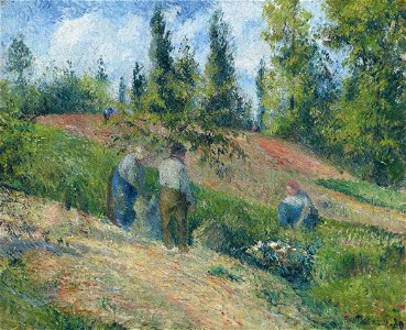 Camille Pissarro - La récolte, Pontoise (1880) 636