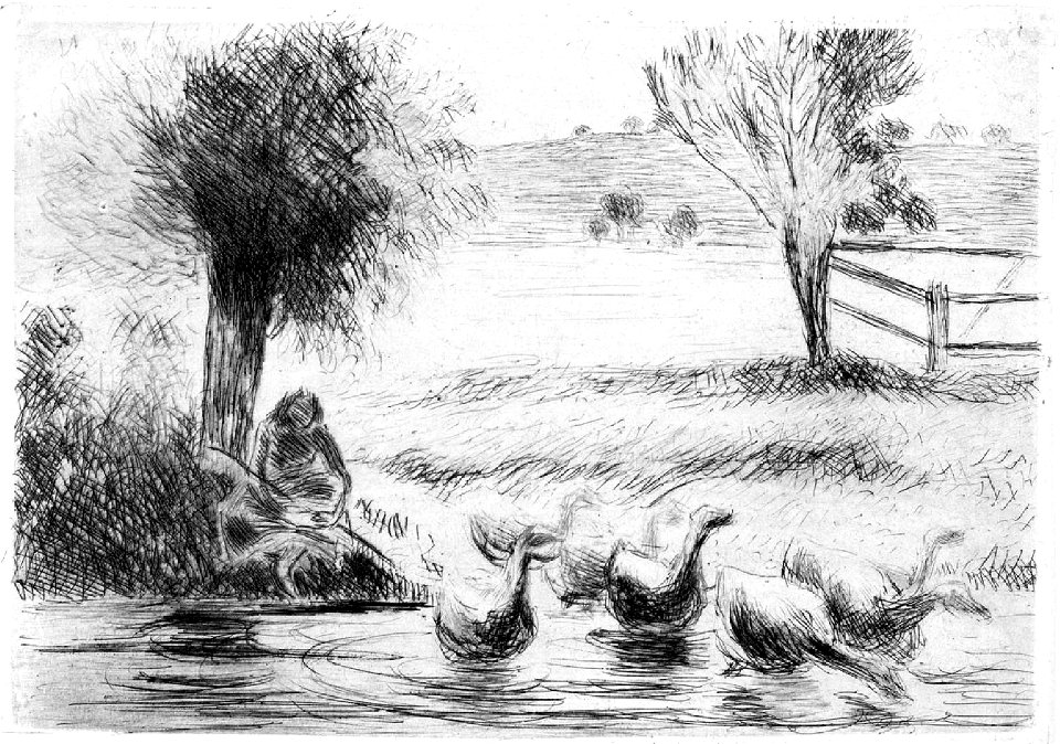 Pissarro - The Geese, 25.1426