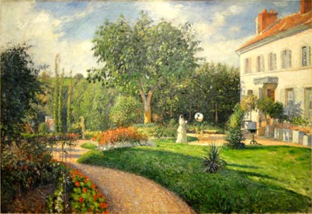 Camille Pissarro - Le Jardin des Mathurins, Pontoise, propriété des dames Deraismes, 1876 - Nelson-Atkins Museum of Art - 448