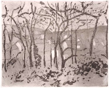 Pissarro - Wooded Landscape at the Hermitage, Pontoise, 1971.267