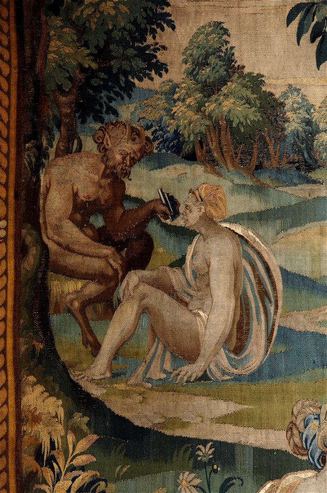Psyché désespérée après le départ de l'Amour, détail et Psyché et d'un faune (phbw09 0726)