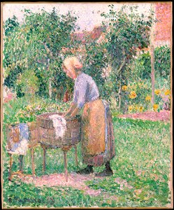 A Washerwoman at Éragny