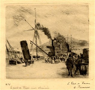 Pissarro - Port de Rouen (avec cheminées), 1949,0411.2606