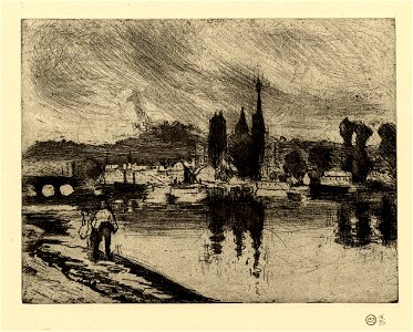 Pissarro - Vue de Rouen (Cours-la-Reine), 1920,0617.7