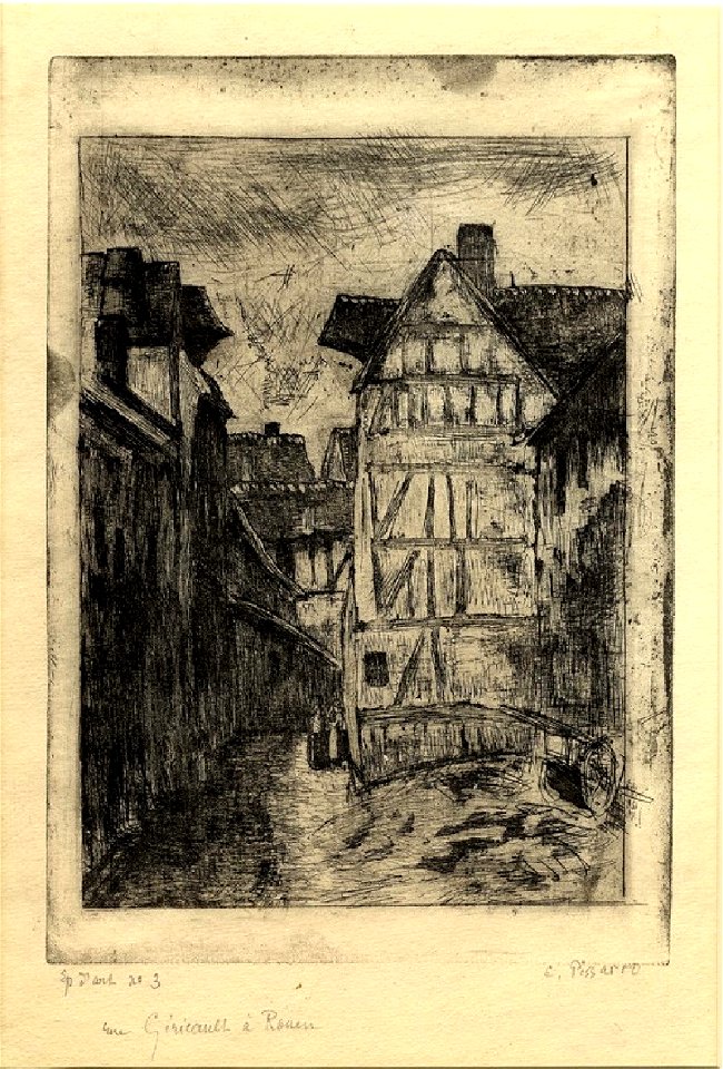 Pissarro - Rue Géricault à Rouen, WA1952.6.644